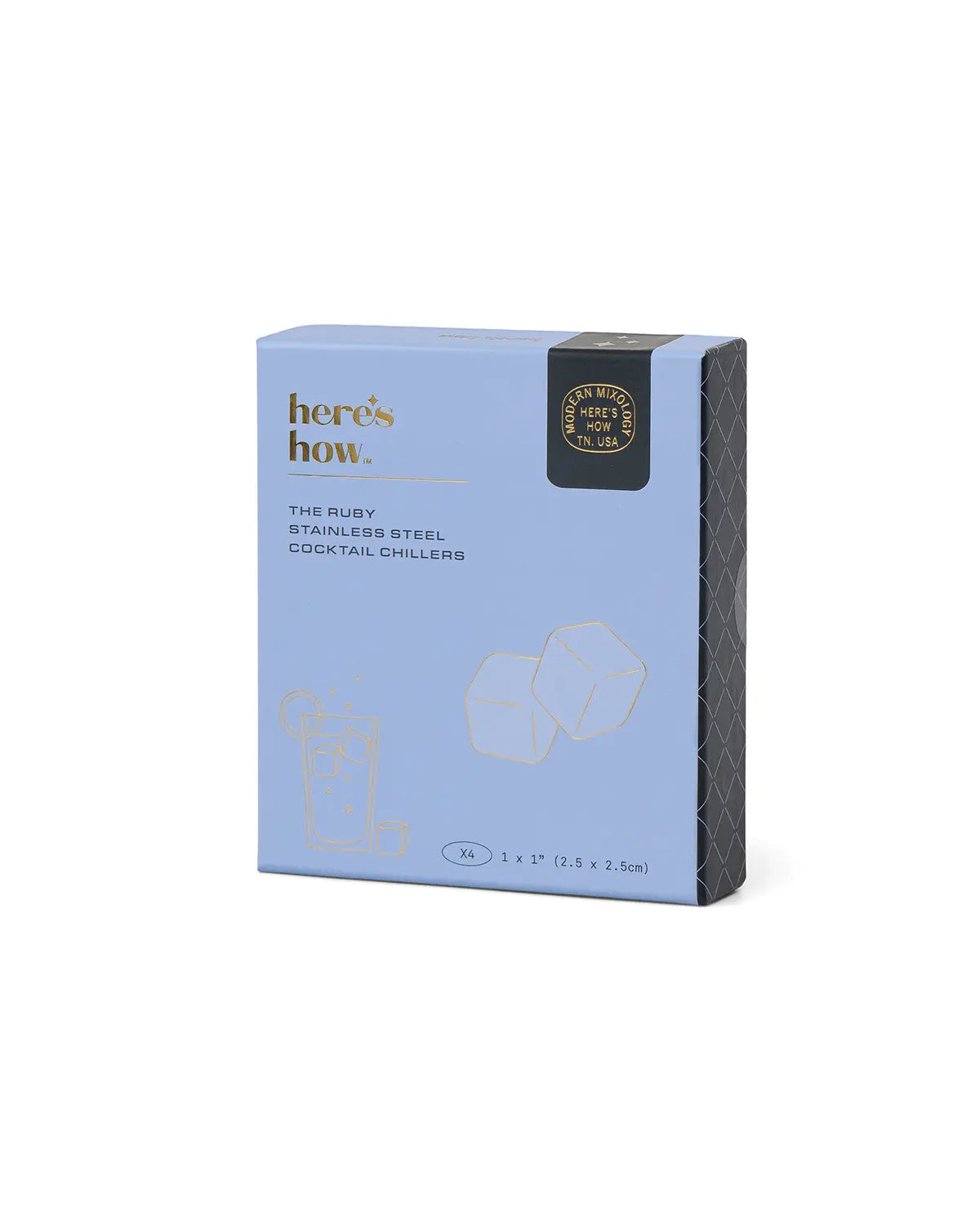 The Ruby Cocktail Cube Set - Silver