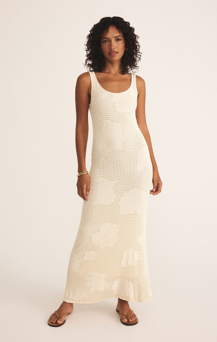 Praya Fleur Maxi Dress - Natural