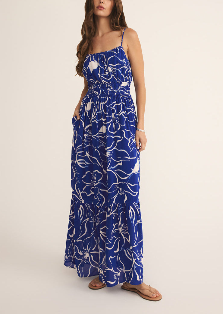 Cala Floral Maxi Dress - Oceanside