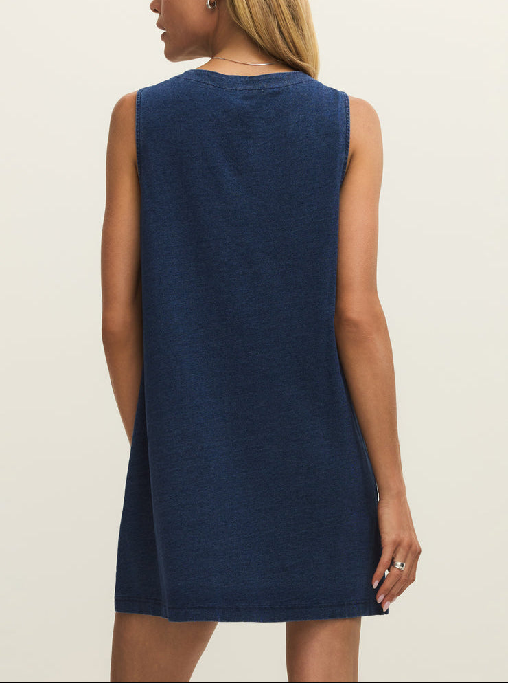 Solace Denim Mini Dress - Indigo