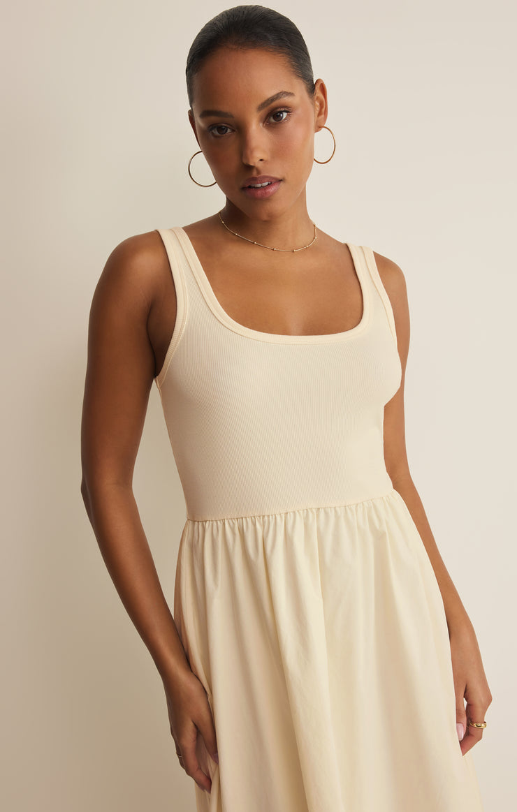 Kensie Midi Dress - Cloud