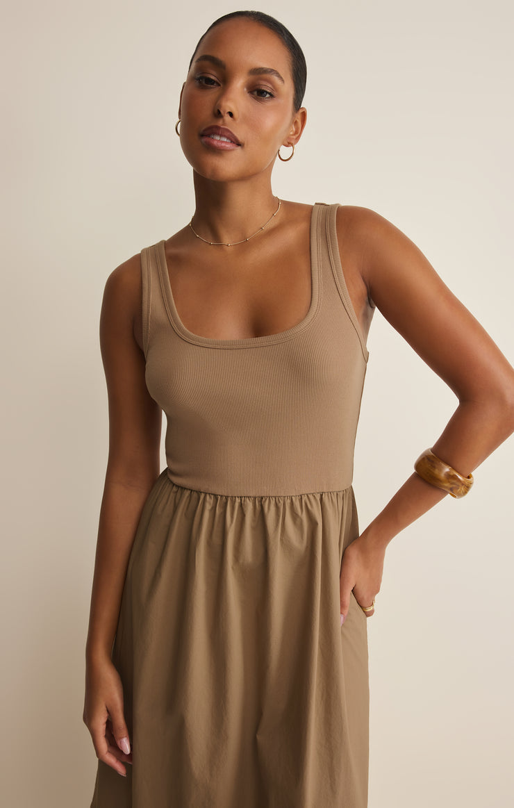 Kensie Midi Dress - Taro