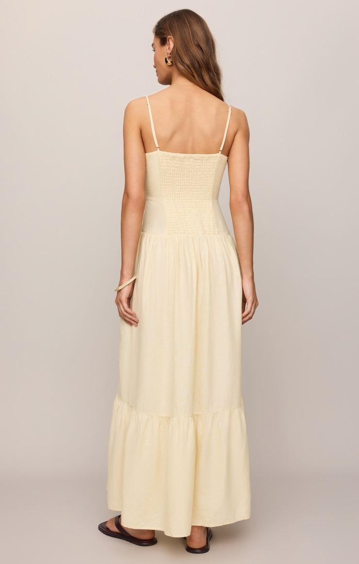 Georgie Maxi Dress - Lemon Chiffon