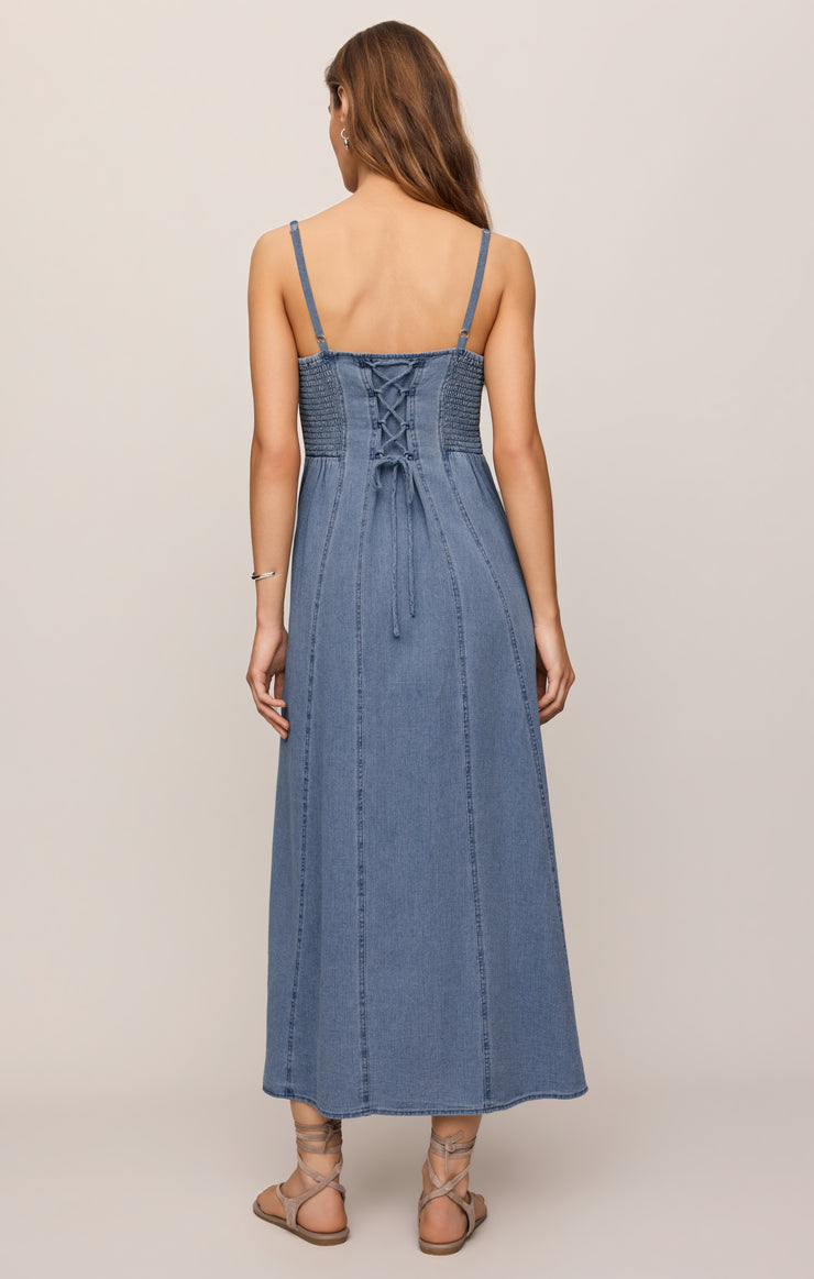 Leonora Indigo Midi Dress - Classic Indigo