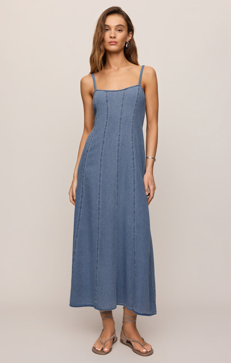 Leonora Indigo Midi Dress - Classic Indigo