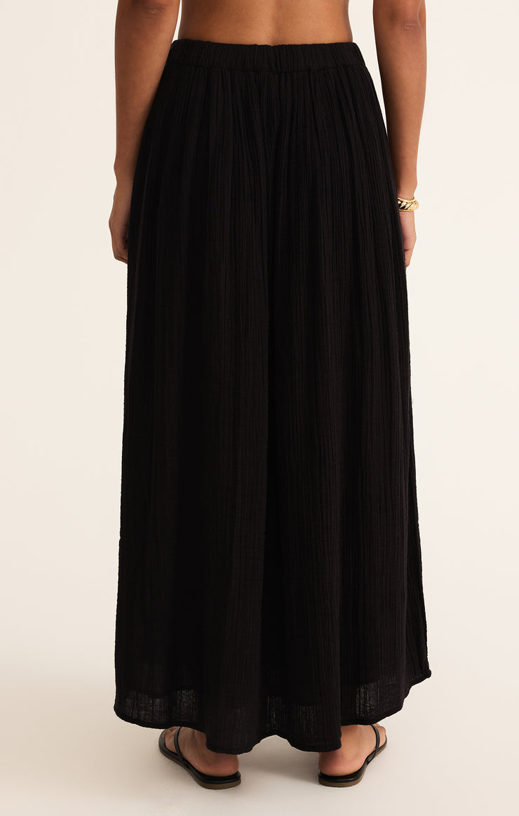 Reina Airy Skirt - Black