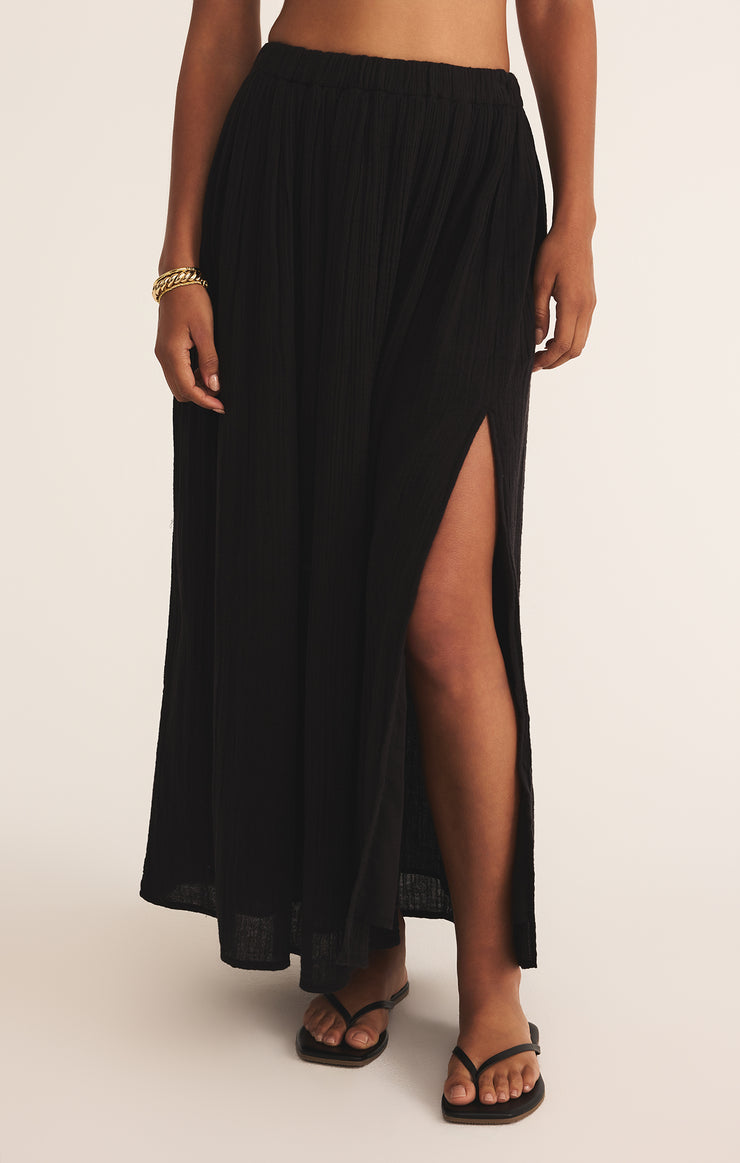 Reina Airy Skirt - Black