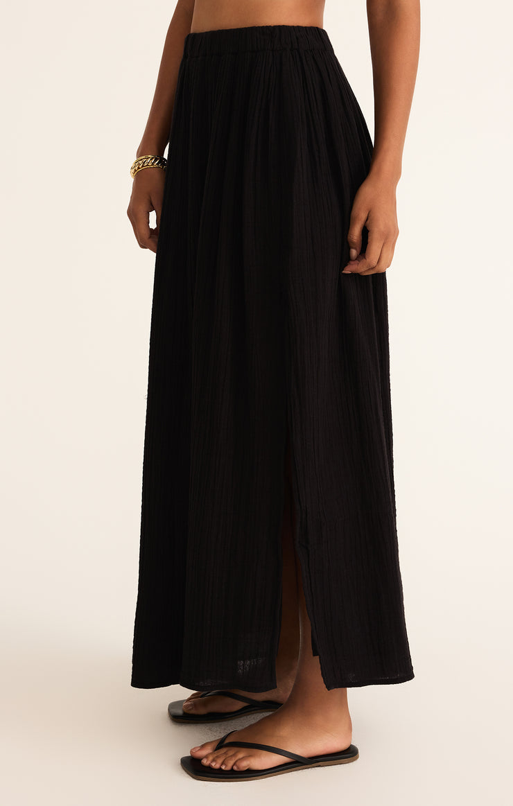 Reina Airy Skirt - Black