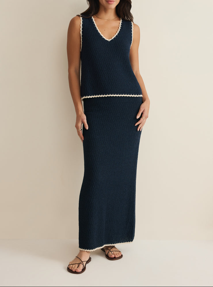 Yessenia Whipstitch Skirt - Eclipse