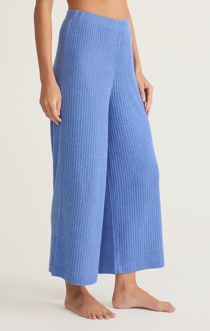 Coastline Mini Rib Pant - Bay Blue