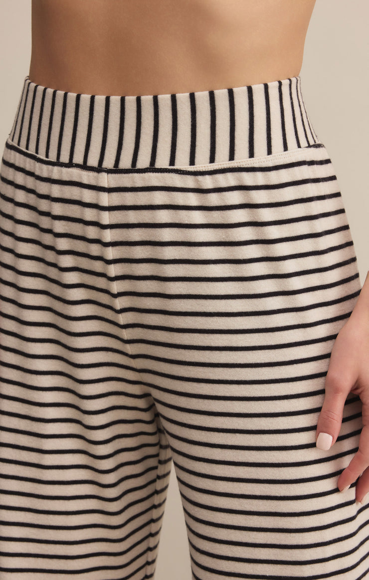 Luxe Stripe Pant - Crystal