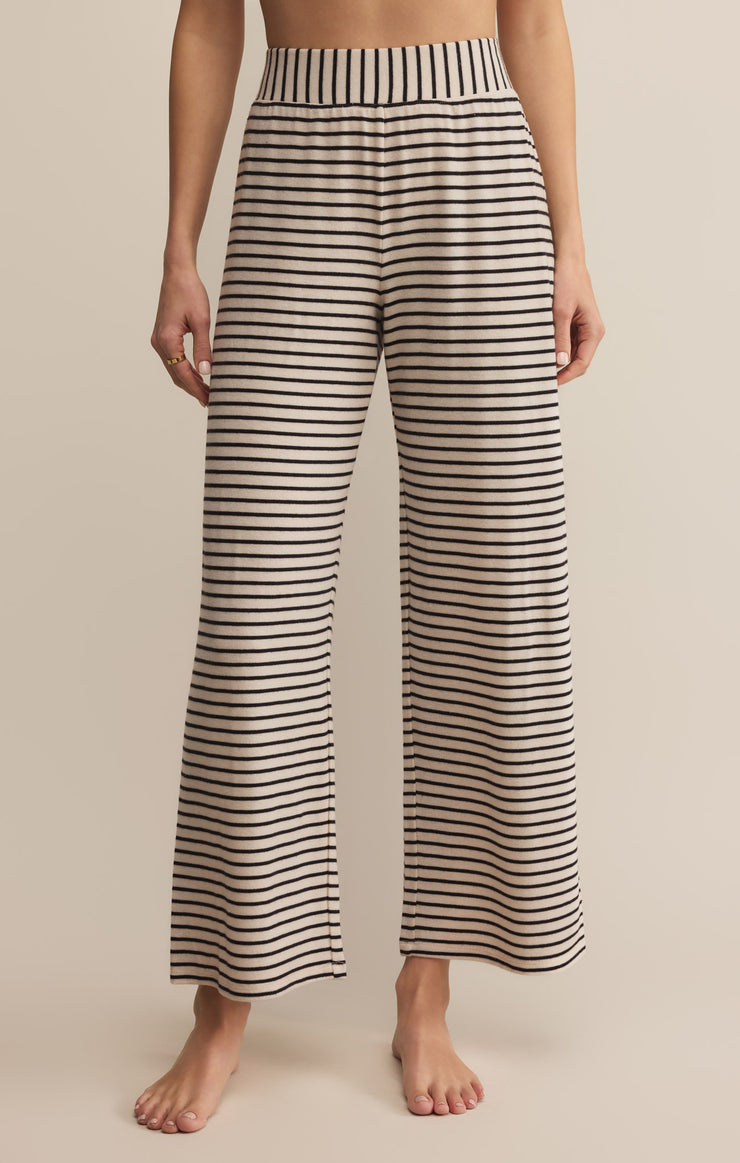 Luxe Stripe Pant - Crystal