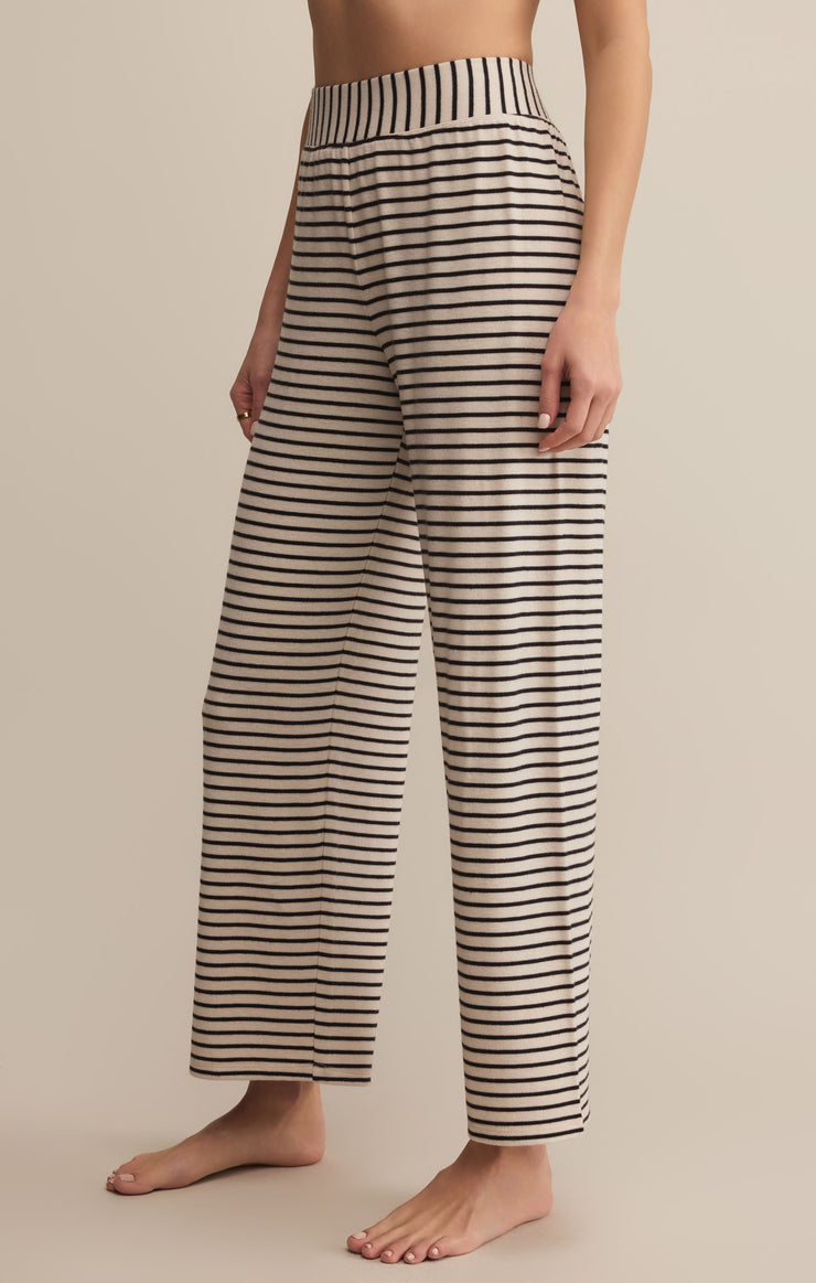 Luxe Stripe Pant - Crystal