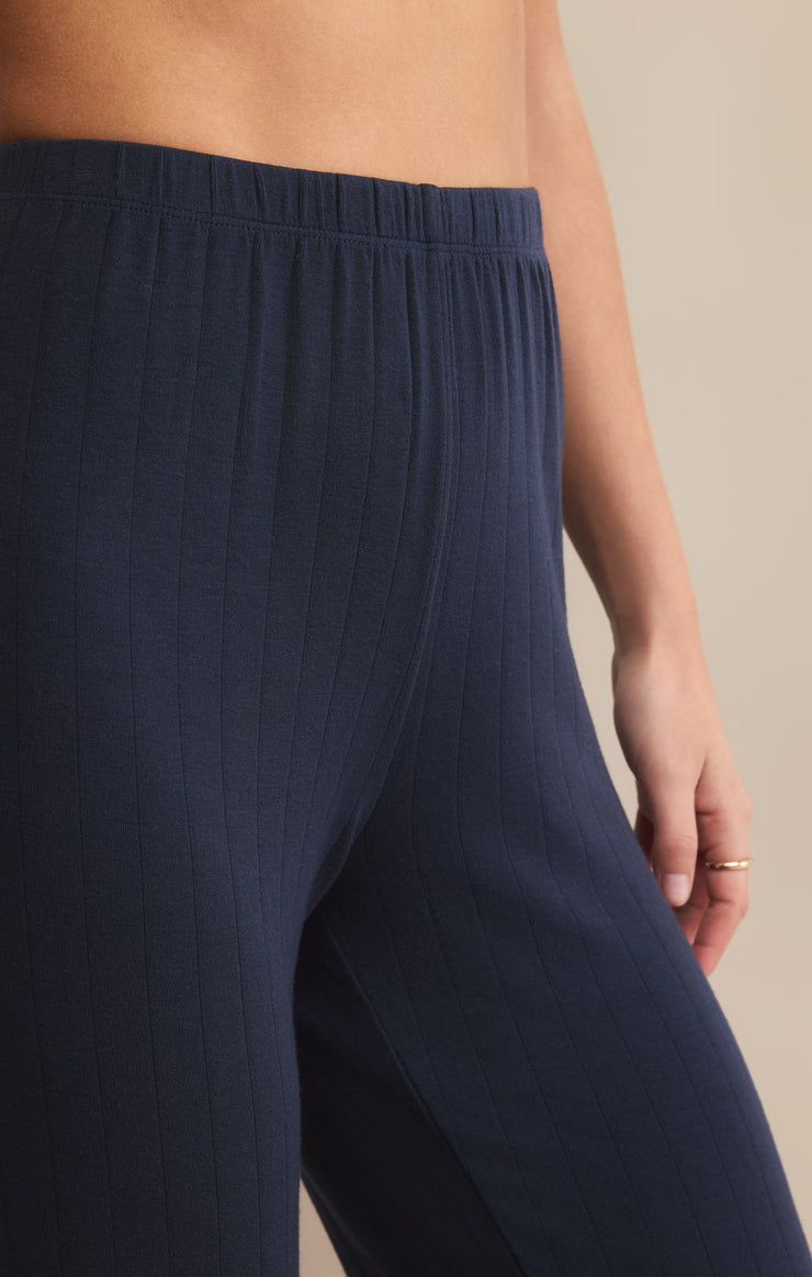 Classique Rib Pant - Eclipse
