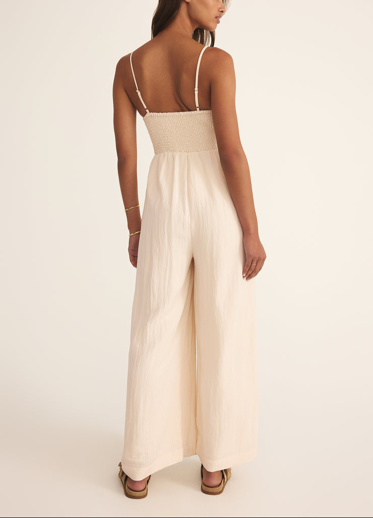 Beachside Jumpsuit - Sea Salt