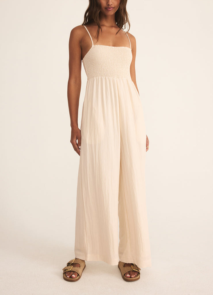 Beachside Jumpsuit - Sea Salt
