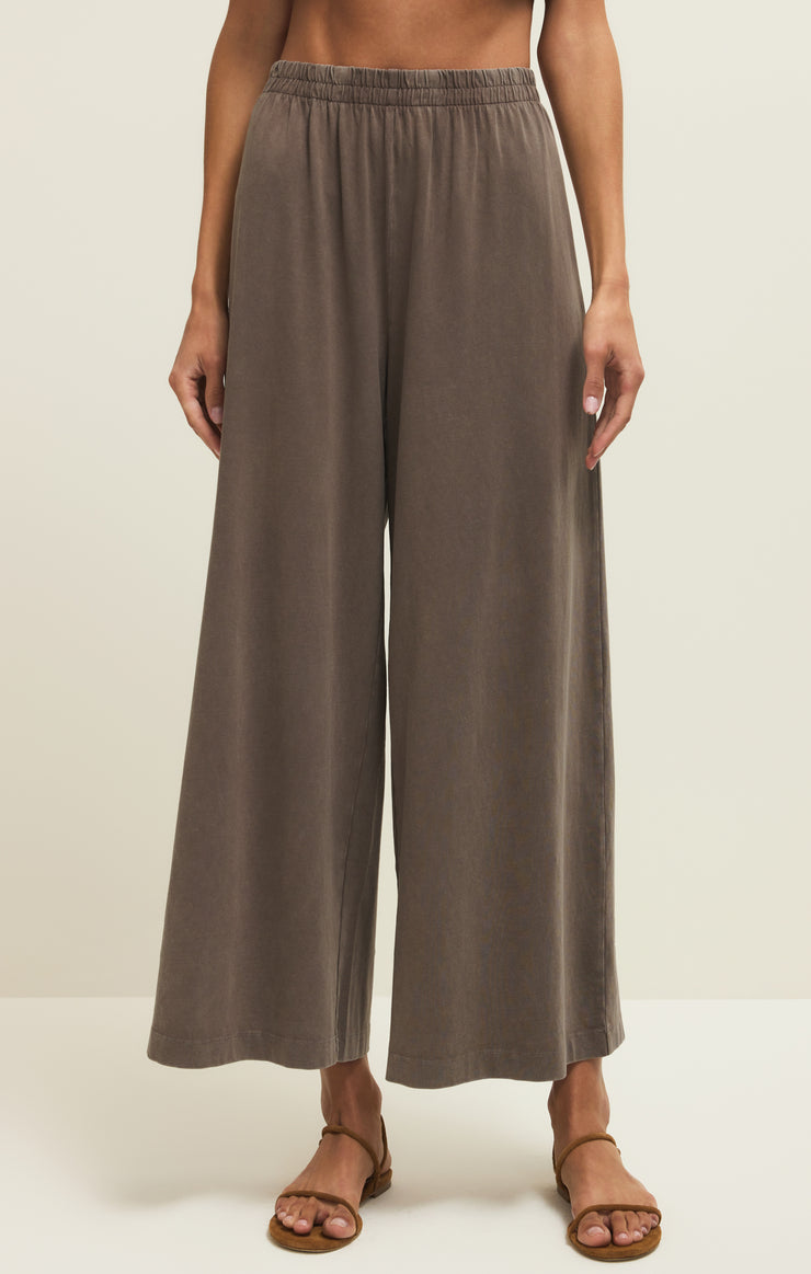 Scout Jersey Crop Flare Pant - Perfectly Taupe