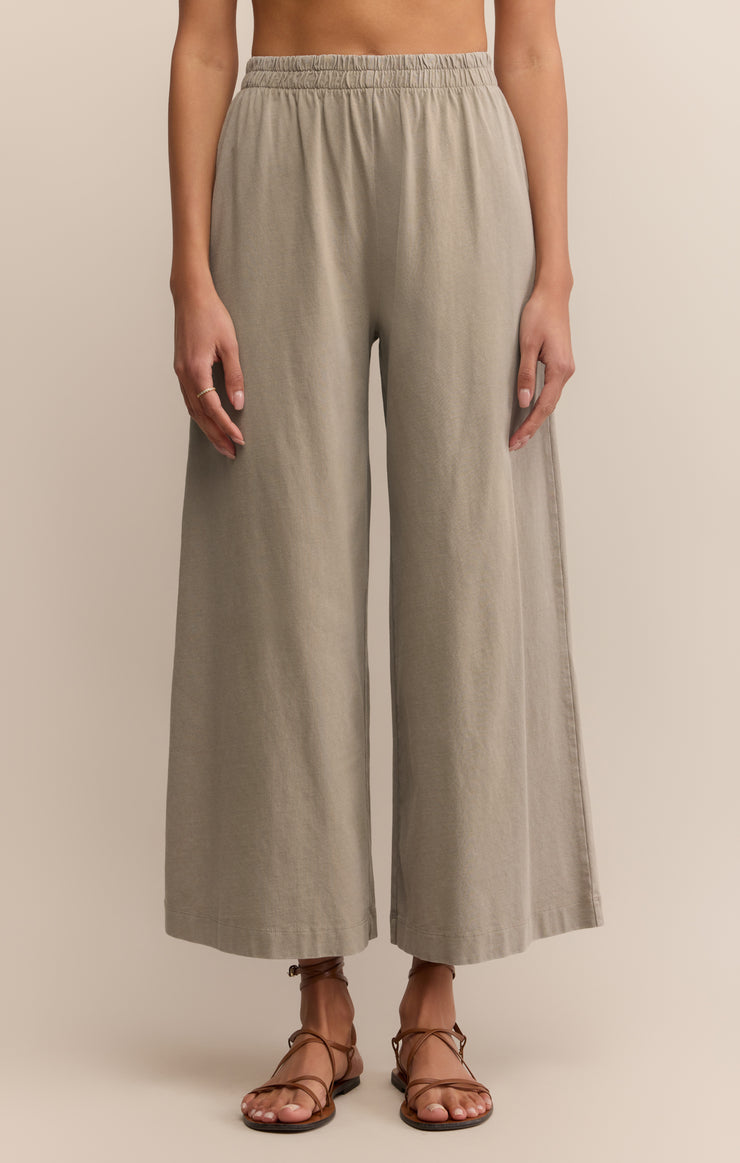 Scout Jersey Crop Flare Pant - Retreat