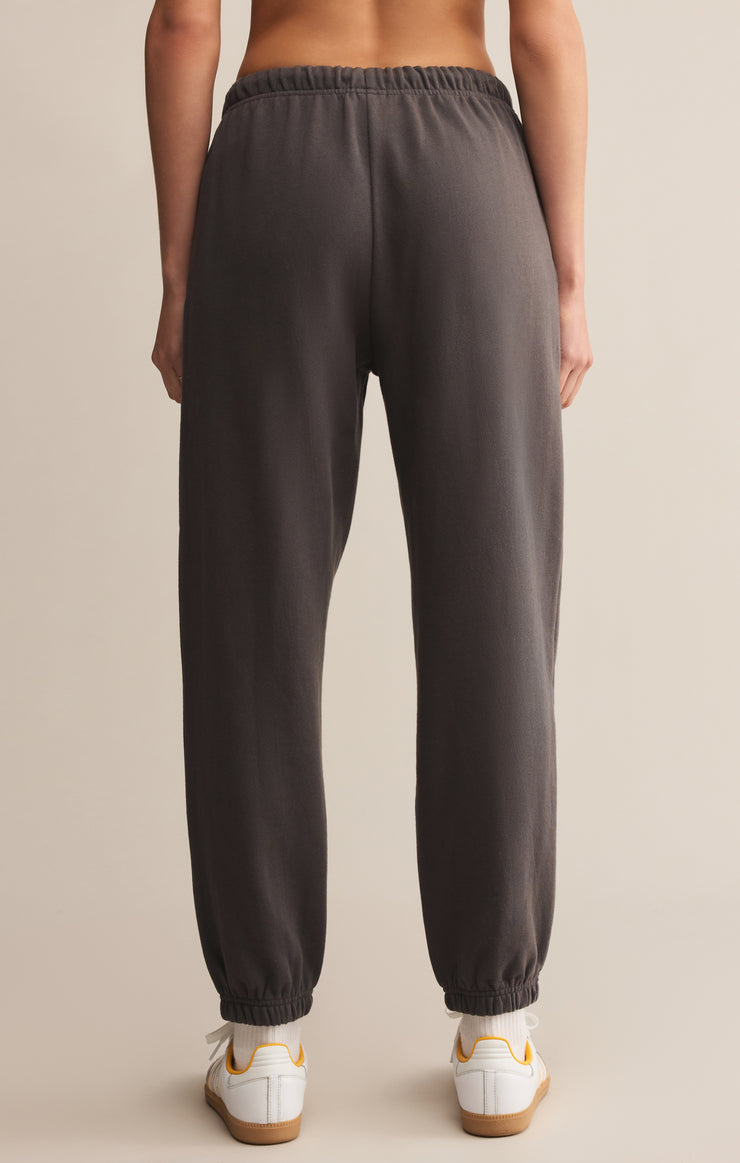 Classic Boyfriend Jogger - Washed Black
