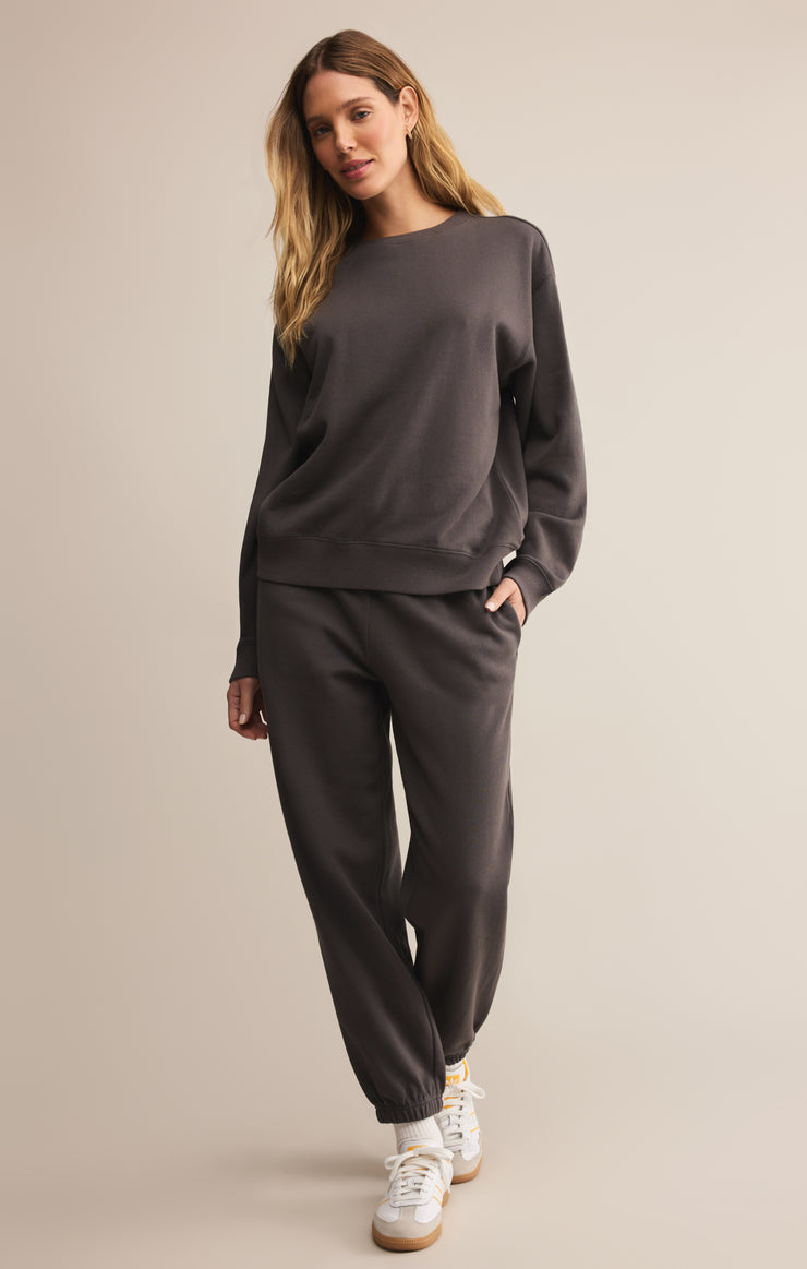 Classic Boyfriend Jogger - Washed Black