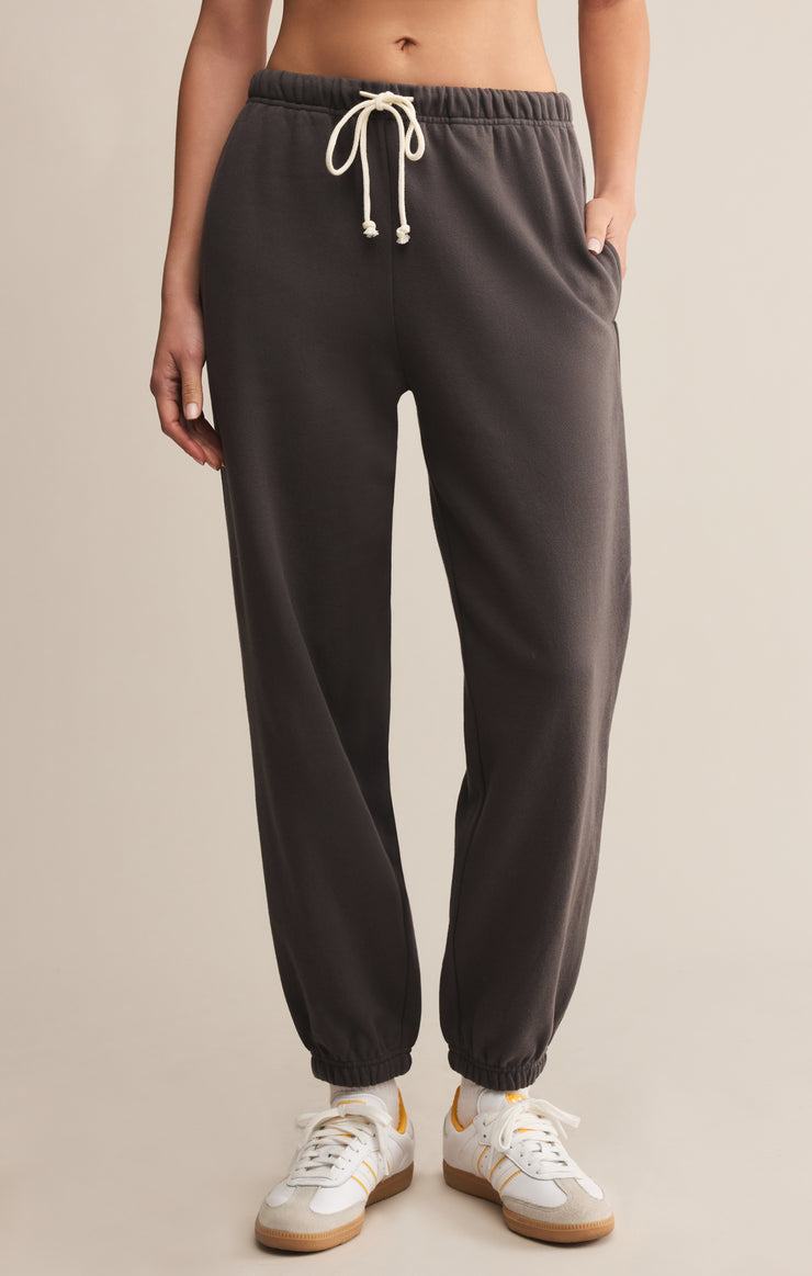 Classic Boyfriend Jogger - Washed Black