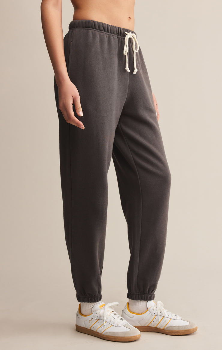 Classic Boyfriend Jogger - Washed Black