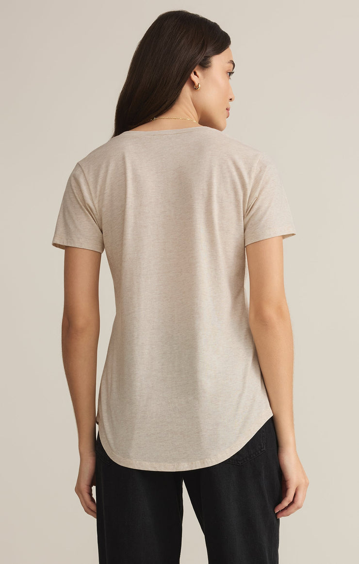 The Pocket Tee - Light Oatmeal Heather