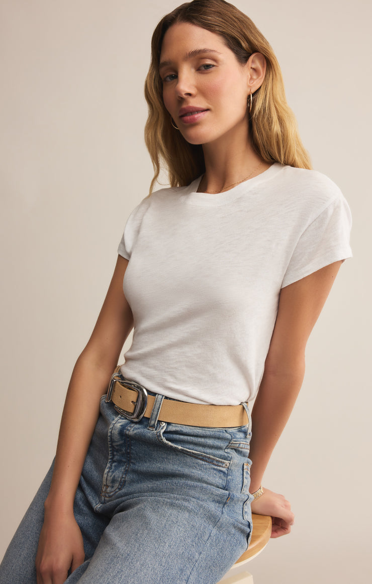 Modern Slub Tee - White