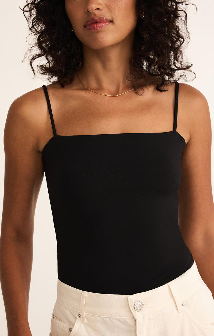 Lane Luxe Smooth Bodysuit - Black