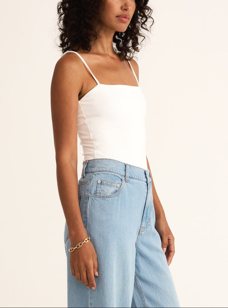 Lane Luxe Smooth Bodysuit - White