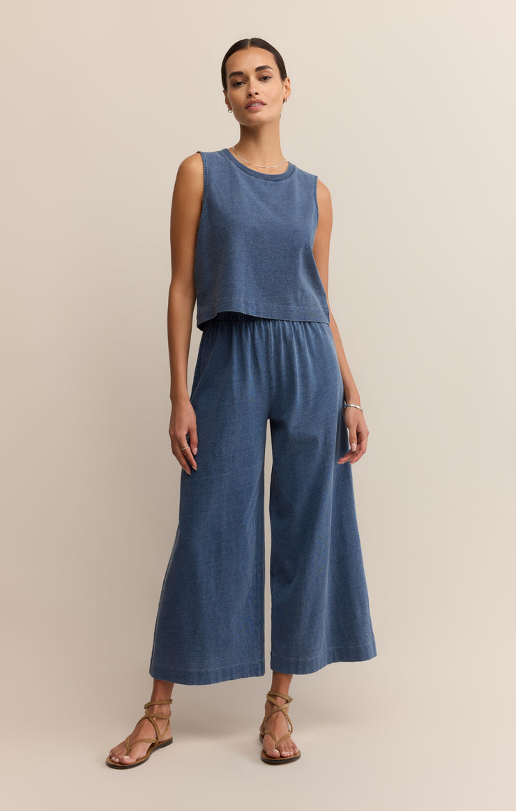 Sloane Jersey Denim Muscle - Vintage Indigo