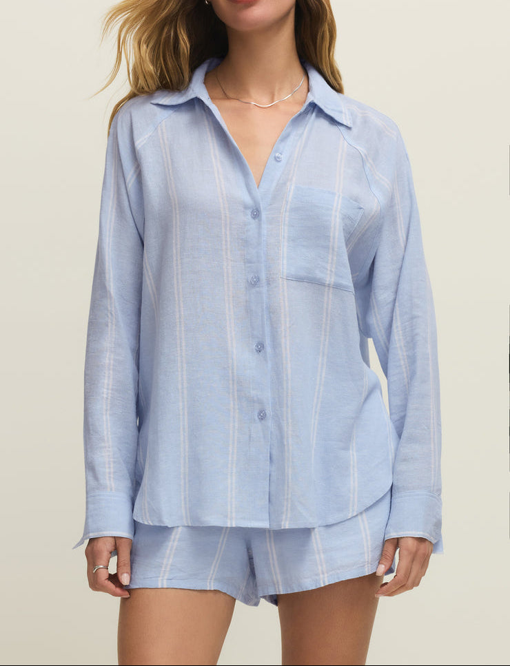 The Perfect Line Top - Blue Light