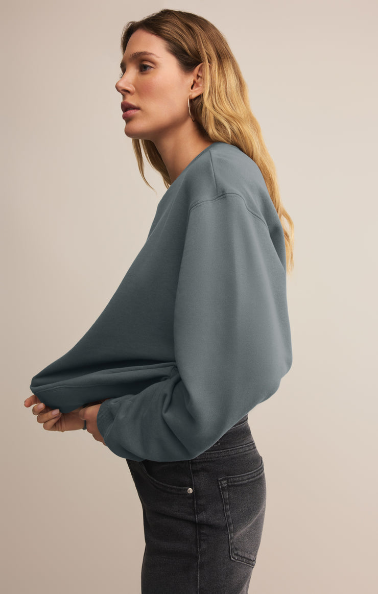 Classic Boyfriend Sweatshirt - Storm Cloud