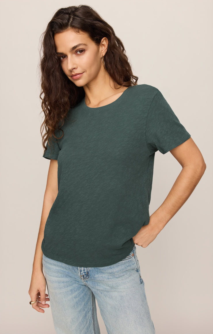 Foundation Slub Tee - Emerald Cove