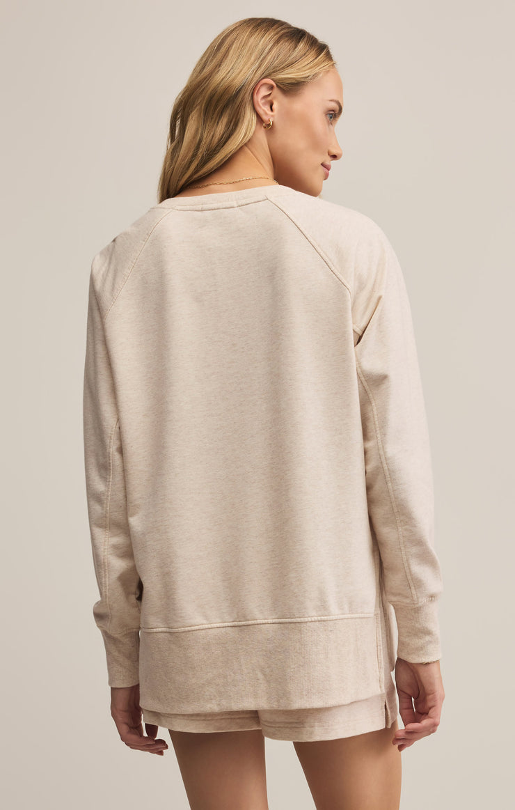 Modern V-Neck Weekender - Light Oatmeal Heather