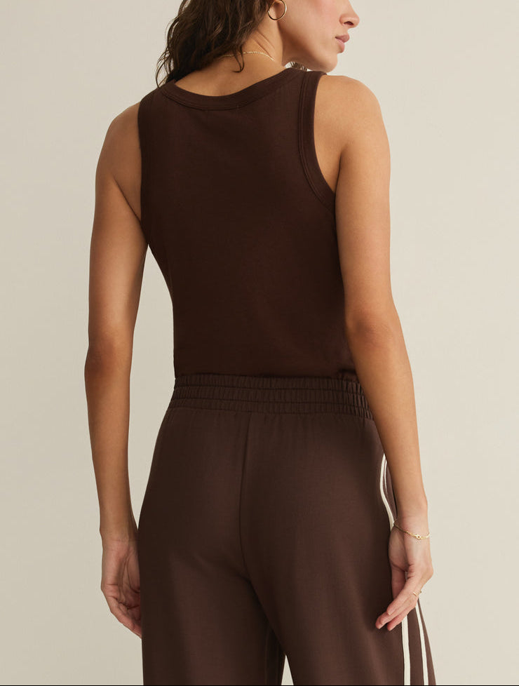 Select Airy Tank - Chocolate Cherry