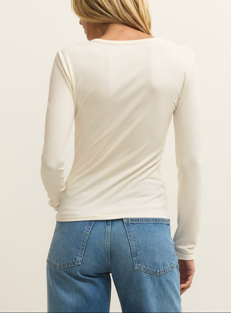 Second Skin Long Sleeve Top - Cloud