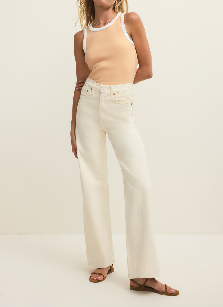 Clarke Rib Tank - Custard