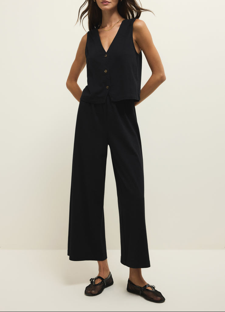 Noelle Jersey Top - True Black