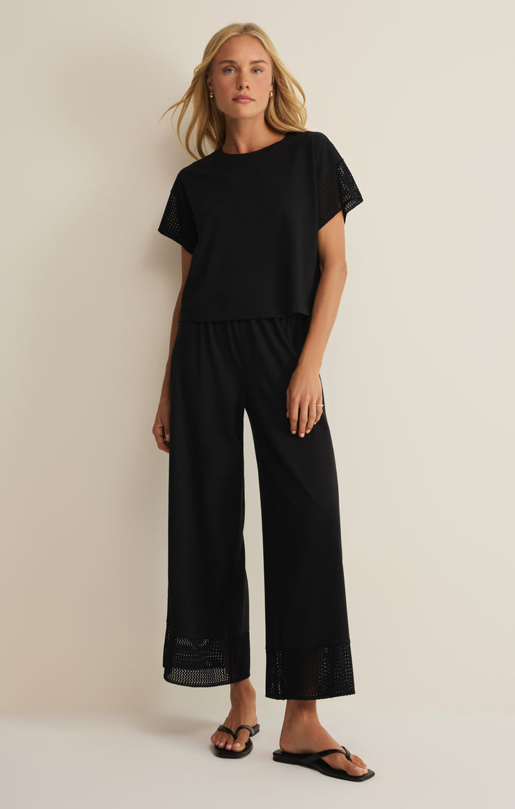 Banyan Crochet Top - Black