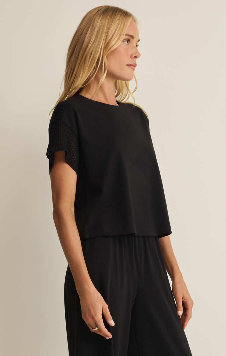 Banyan Crochet Top - Black