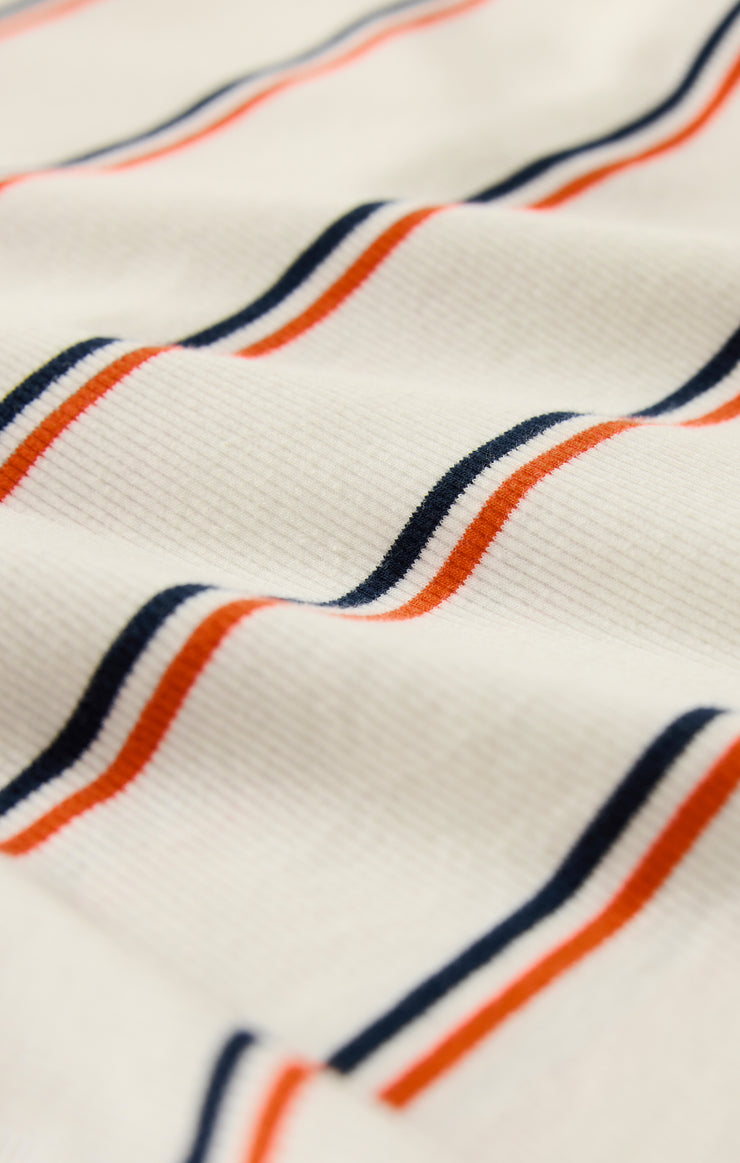 Fisher Striped Rib Tank - White