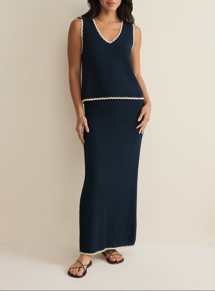 Yessenia Whipstitch Tank - Eclipse