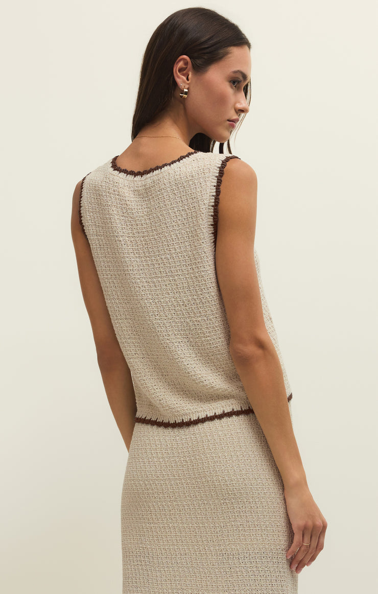 Yessenia Whipstitch Tank - Linen