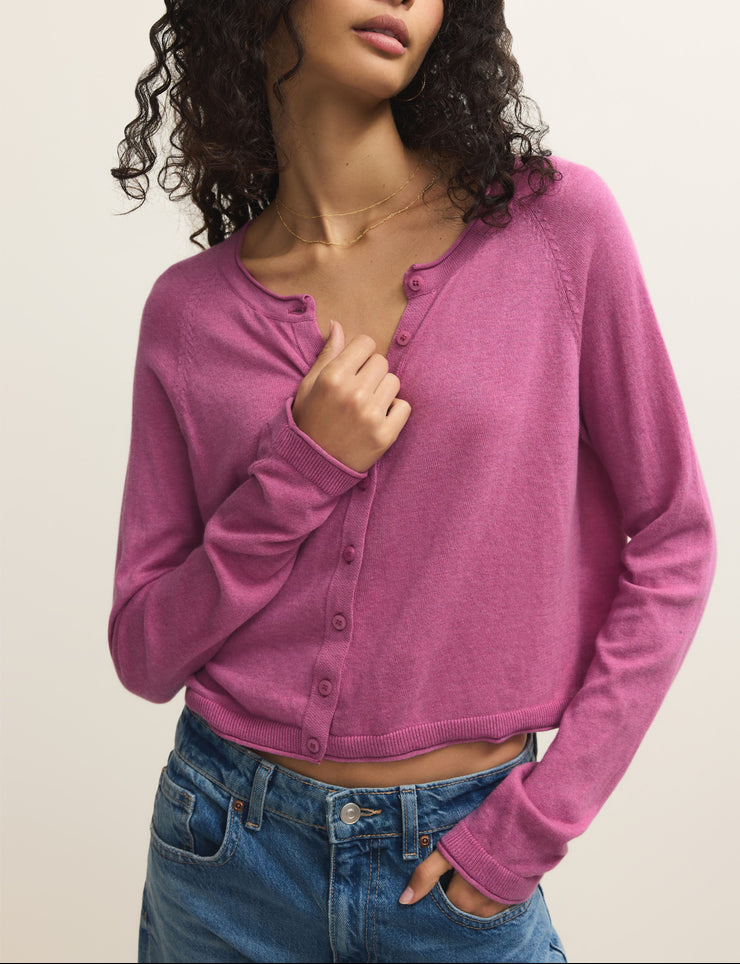 The Perfect Layer Cardigan - Spanish Rose