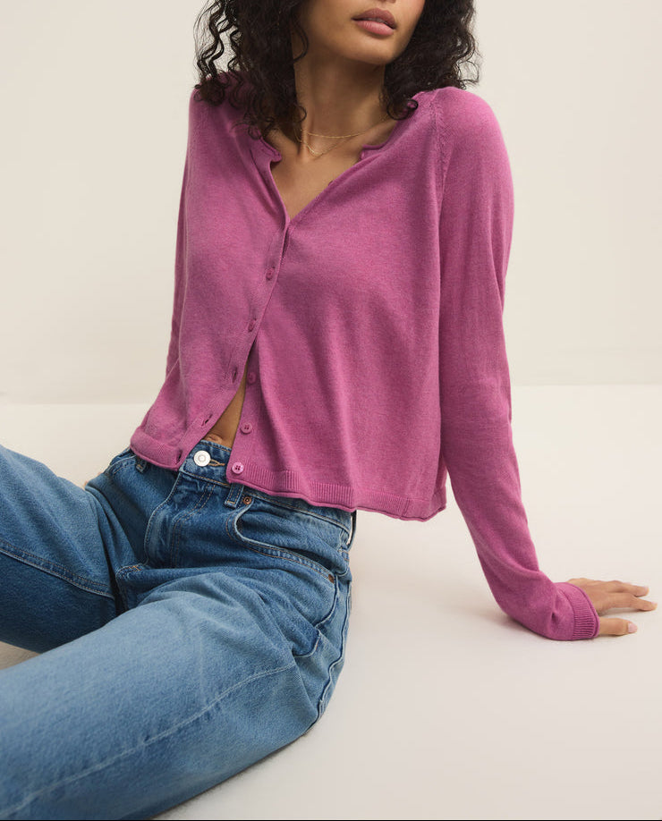 The Perfect Layer Cardigan - Spanish Rose