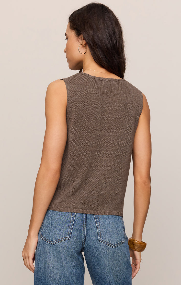 Syd Sweater Vest - Pebble Coast