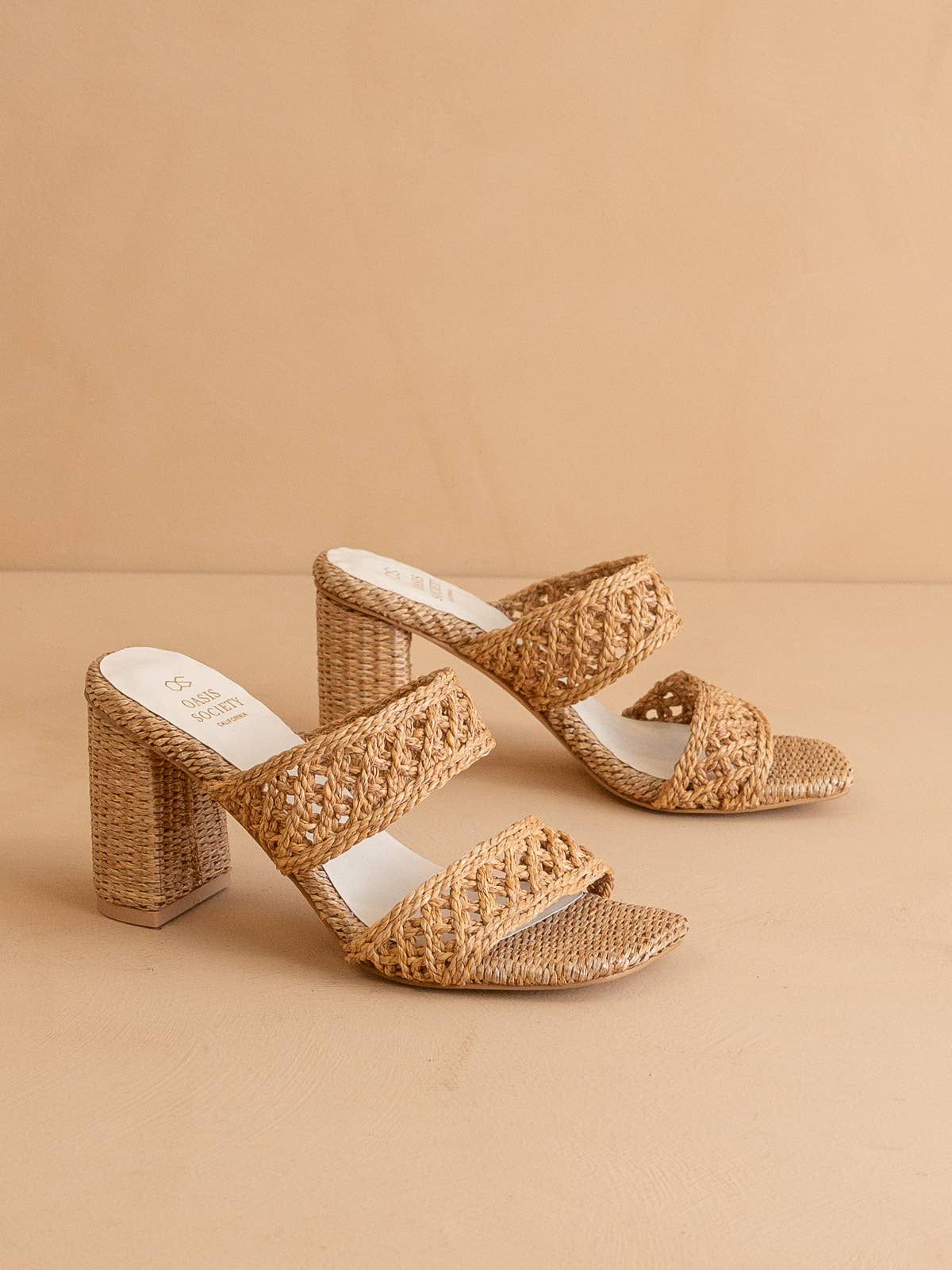 The Barbara Woven Double Band Heel