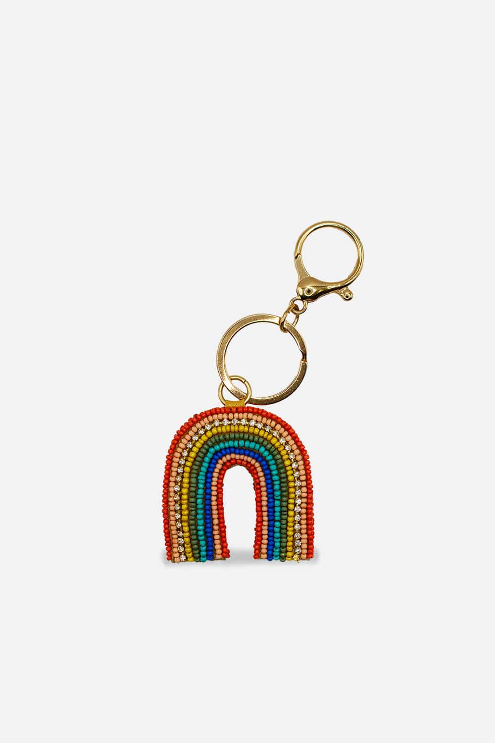 Rainbow Beaded Bag Charm
