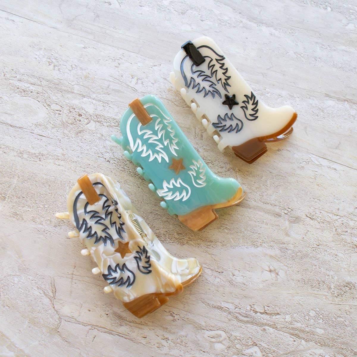 Western Cowboy Boot Hair Clip